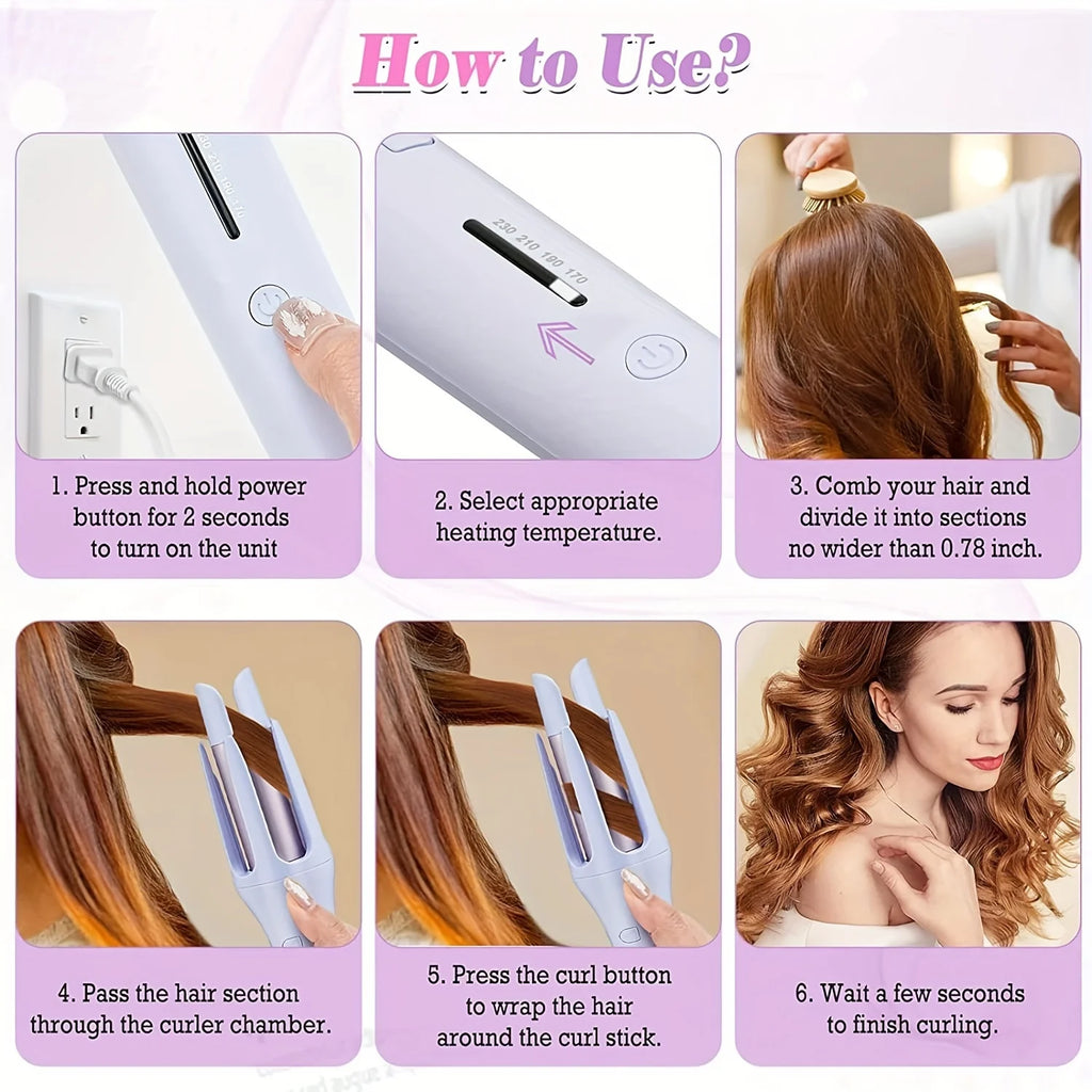 Automatic Hair Curler 32mm | Soft Bouncy Curls & Waves