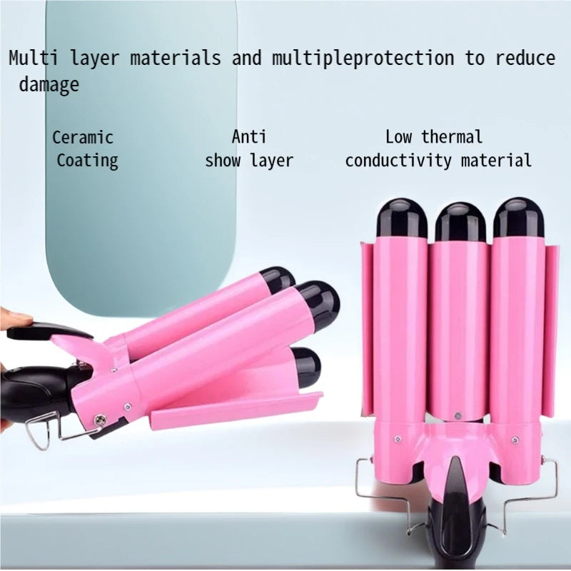 Triple Barrel Hair Waver | Beach Waves Curling Iron