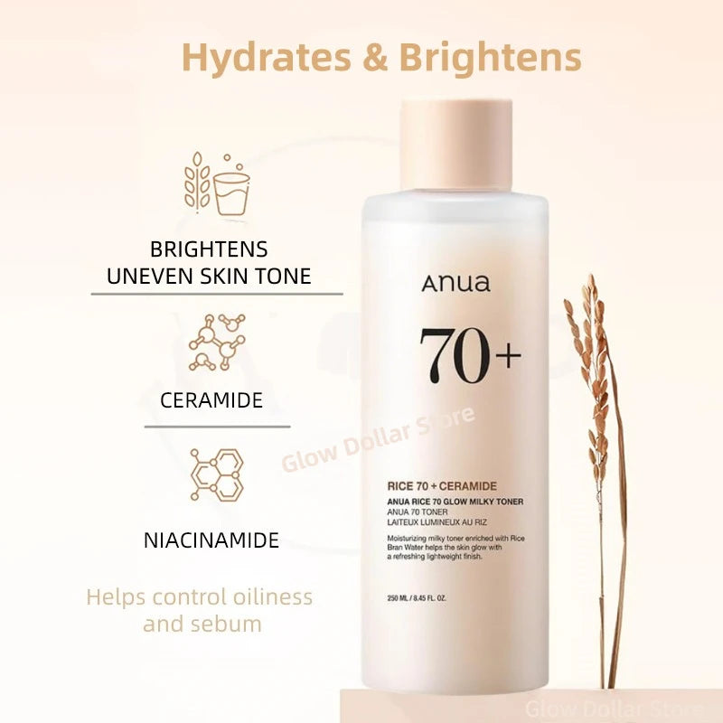 Korean Rice Glow Skincare Set | Toner & Moisturizing Lotion