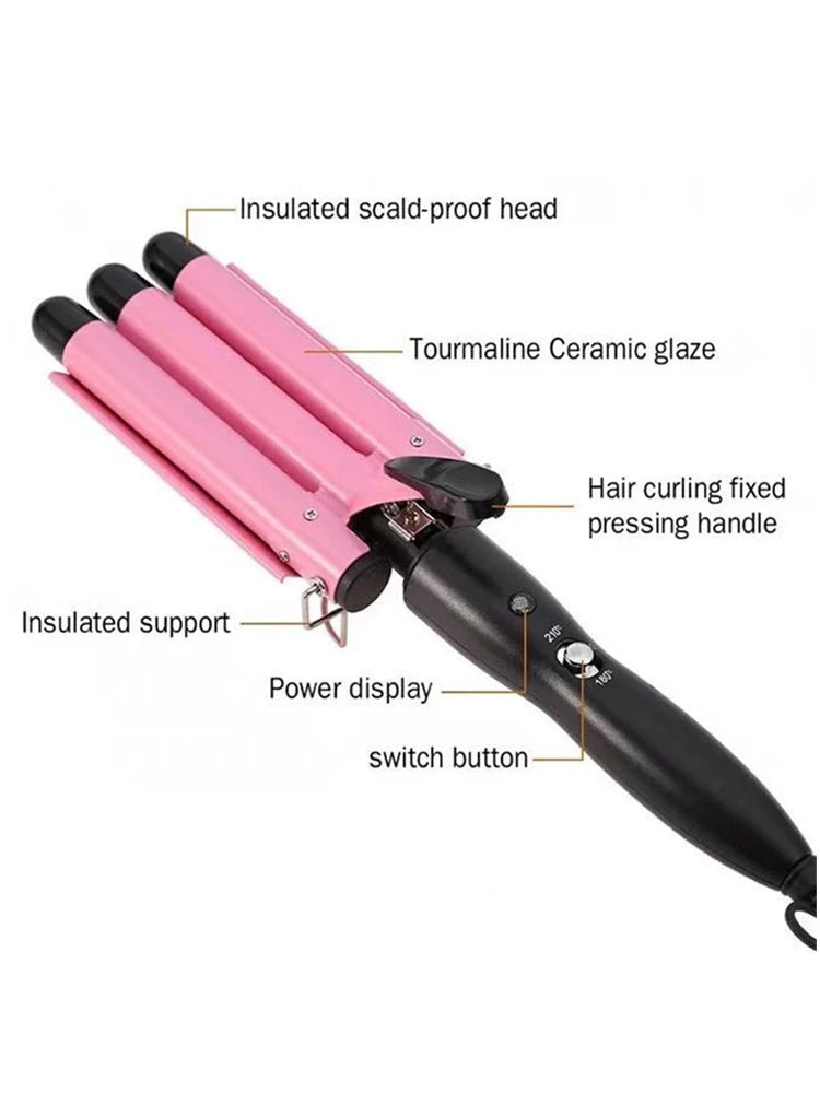 Triple Barrel Hair Waver | Beach Waves Curling Iron