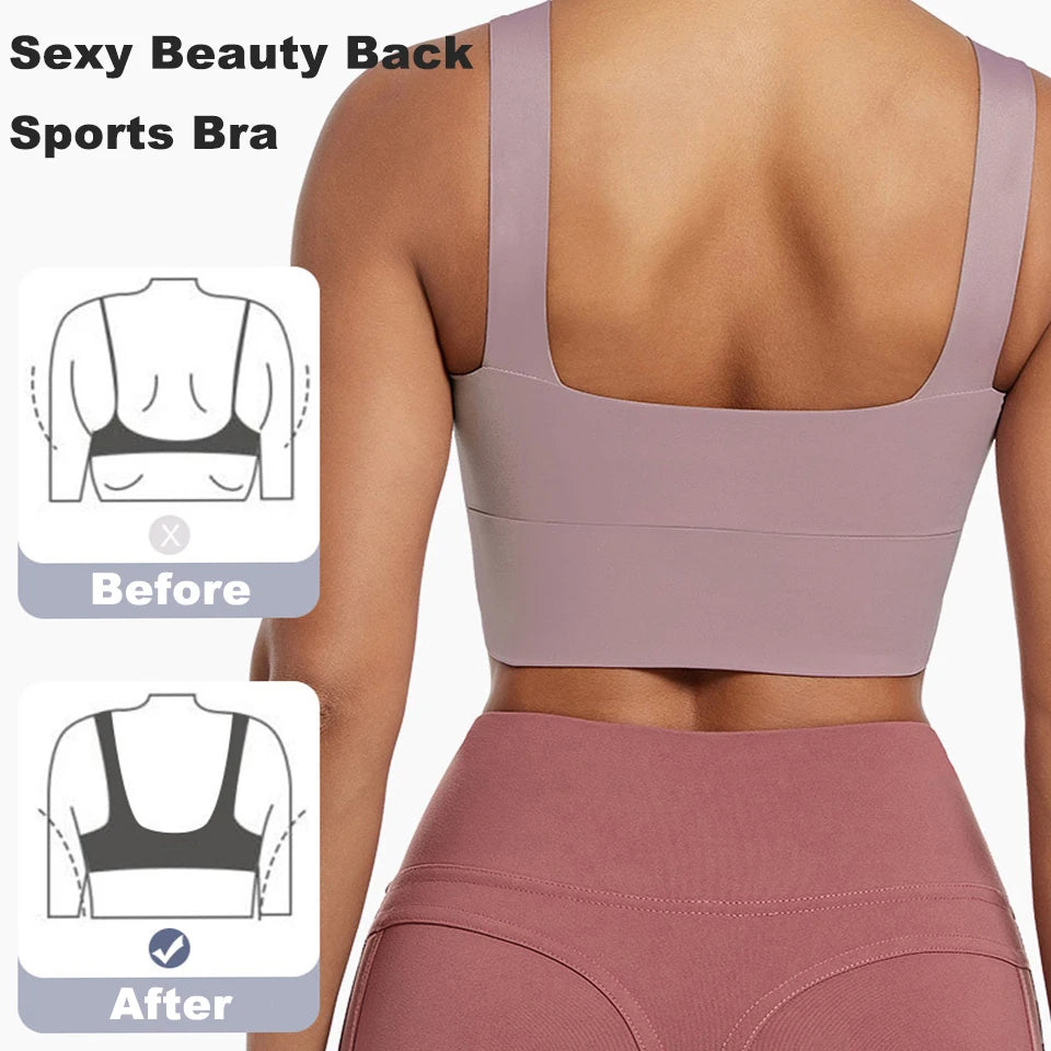 High Impact Sports Bra | Padded Racerback Workout Bra