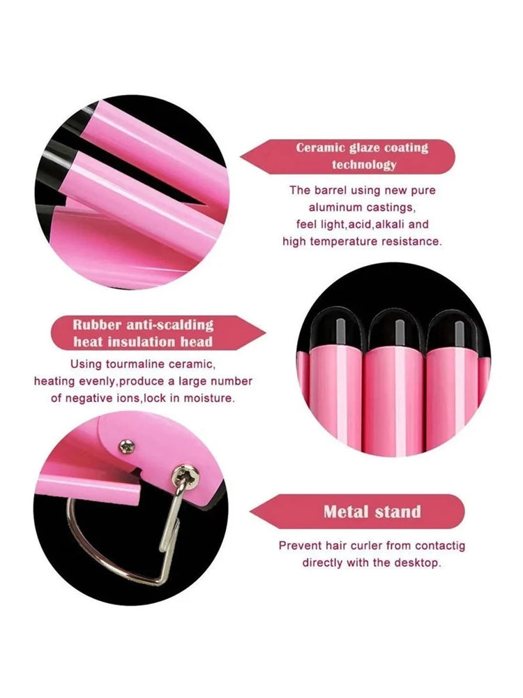 Triple Barrel Hair Waver | Beach Waves Curling Iron