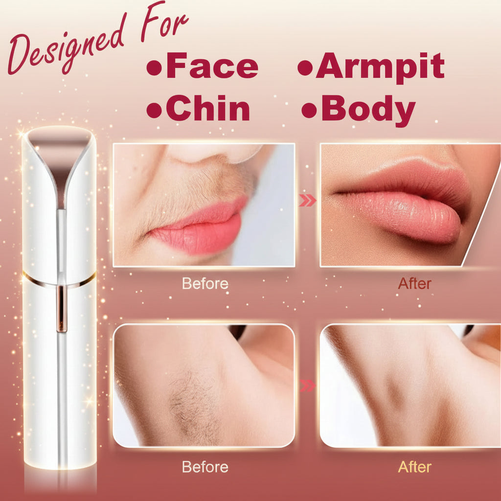 Lipstick Electric Facial Hair Remover | Painless & Portable