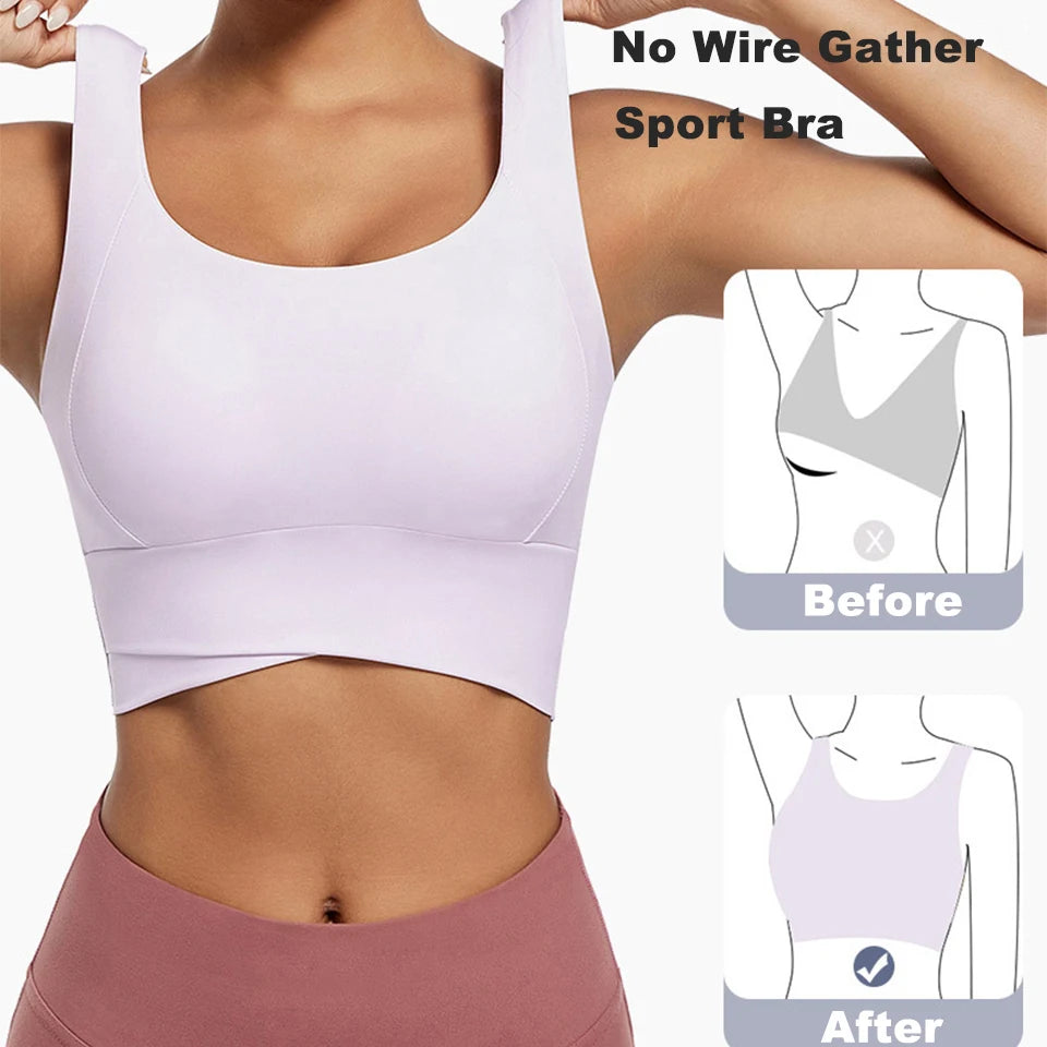 High Impact Sports Bra | Padded Racerback Workout Bra