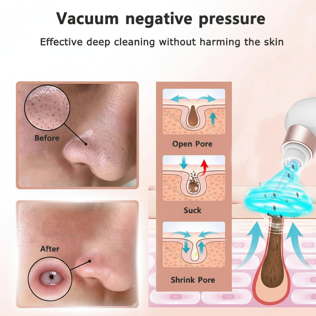 Electric Blackhead Remover & Pore Vacuum | USB Rechargeable