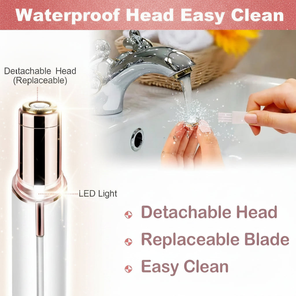 Lipstick Electric Facial Hair Remover | Painless & Portable
