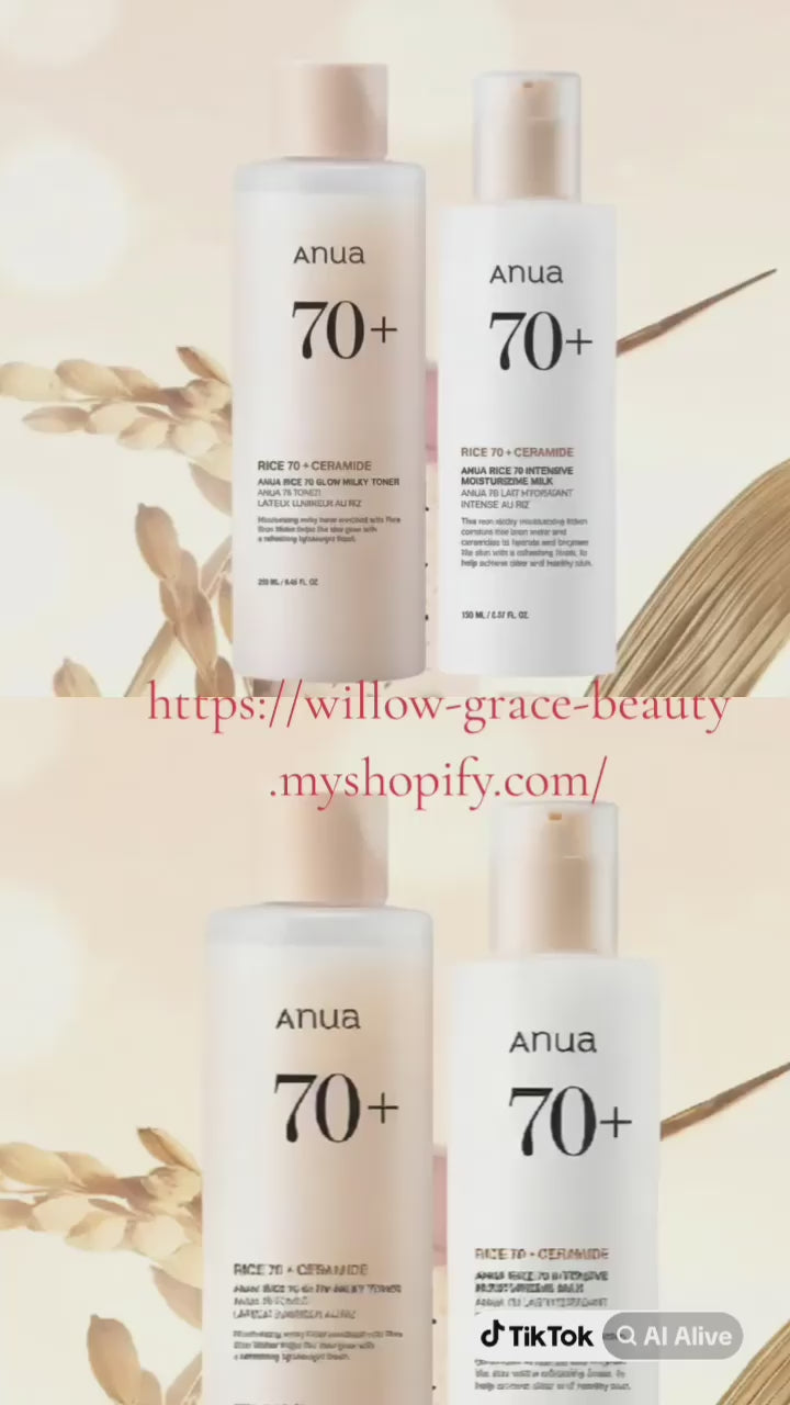 Korean Rice Glow Skincare Set | Toner & Moisturizing Lotion